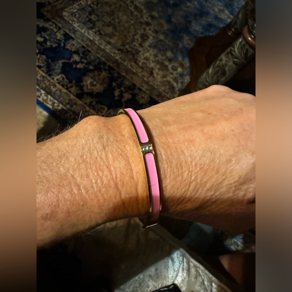 Pink and gold bracelet